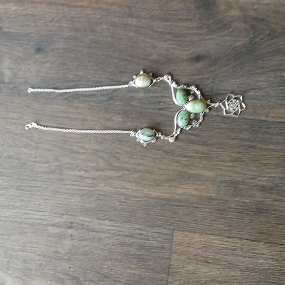 New Solar Quartz Agate Silver Necklace. - Picture 7 of 12